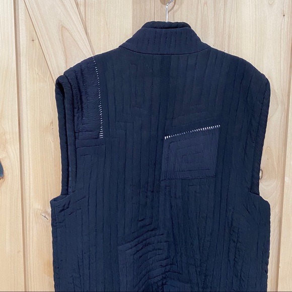 Kiss of the Wolf Quilt Silk Vest Sz M Art To Wear - Picture 7 of 13